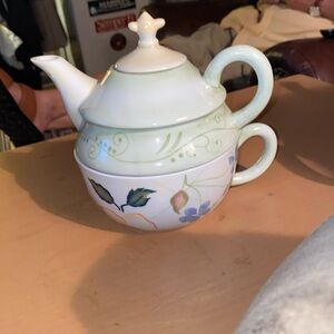 Vintage tea pot with cup Tracy Porter